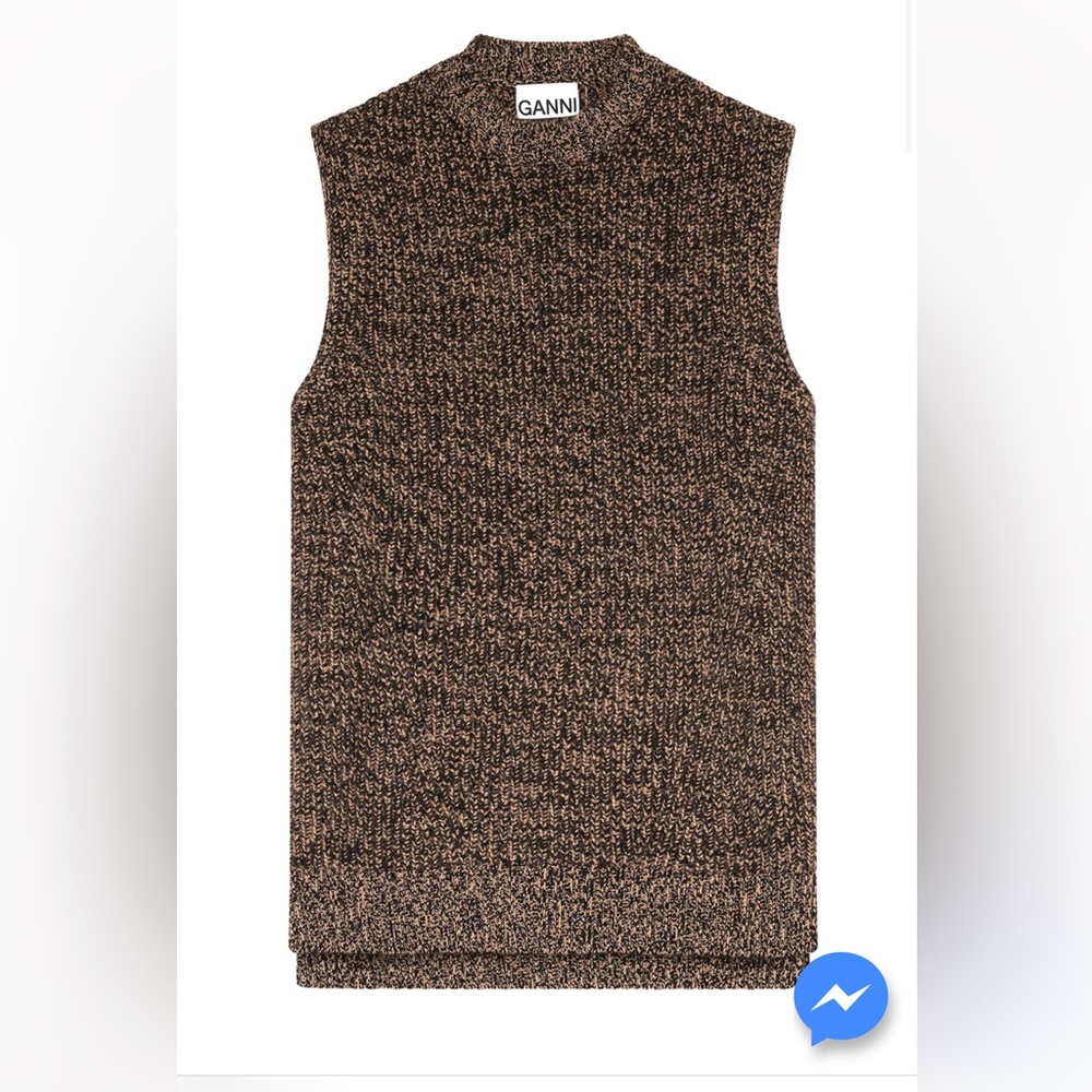 NWT Ganni Sleeveless Sweater